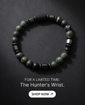 Bracelet homme en serpentine obsidienne et hématite