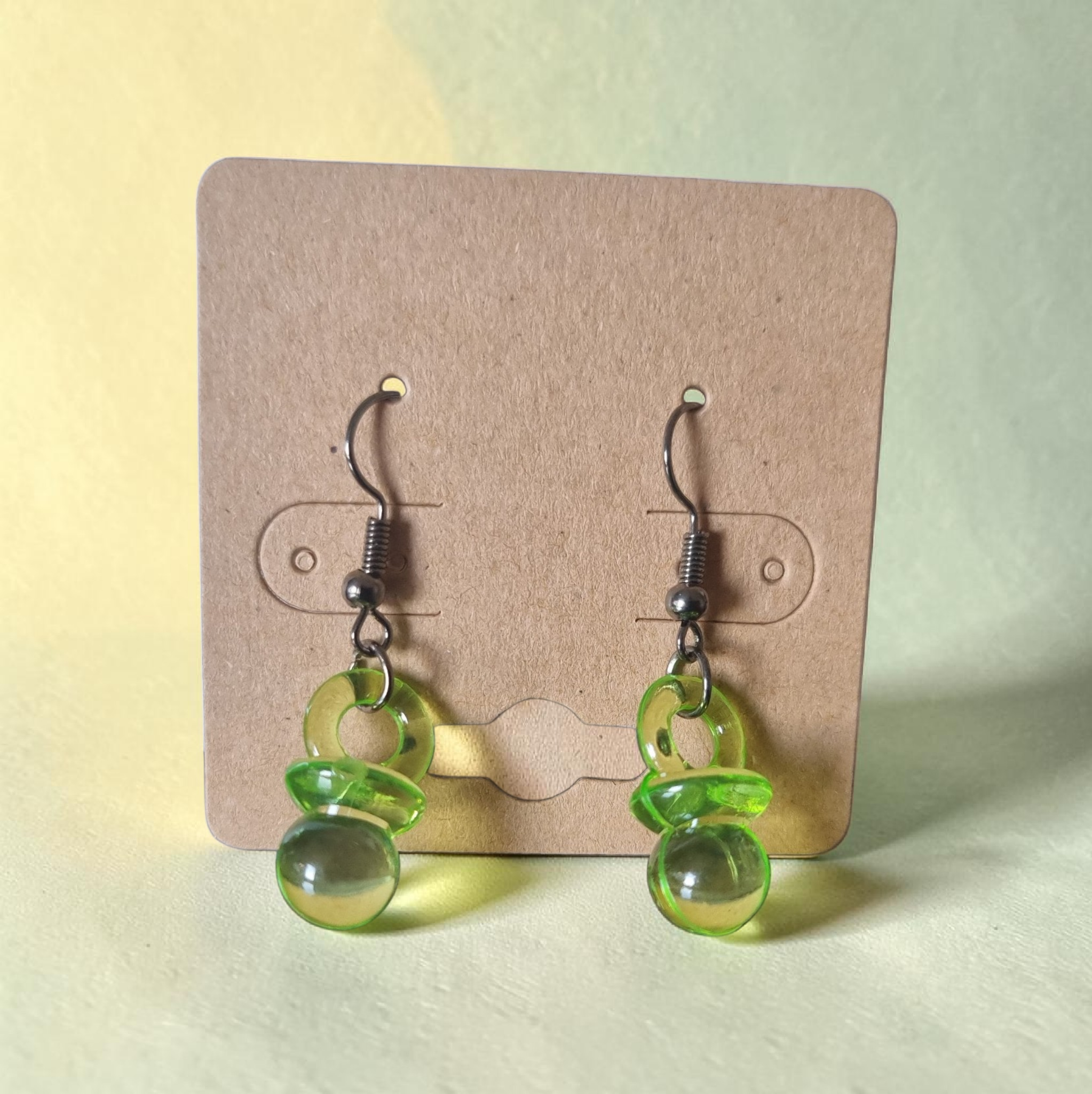 Boucles d’oreilles totoches vertes – Bijoux fantaisie originaux