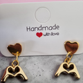 Boucles d’oreilles “Mains de Cœur”