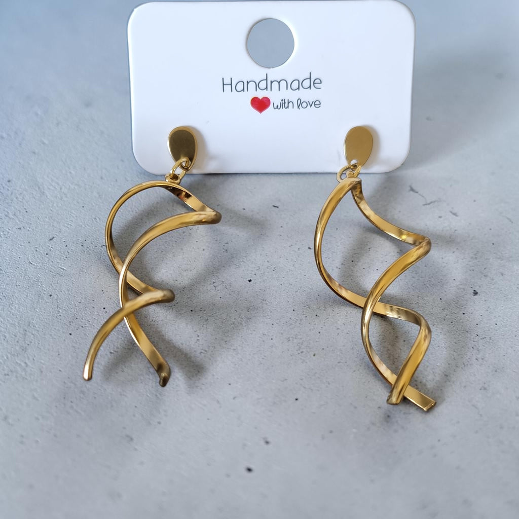 Boucles d'oreilles spirale élégante