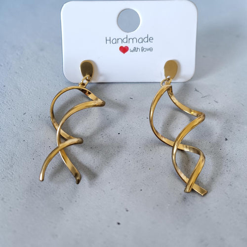 Boucles d'oreilles spirale élégante