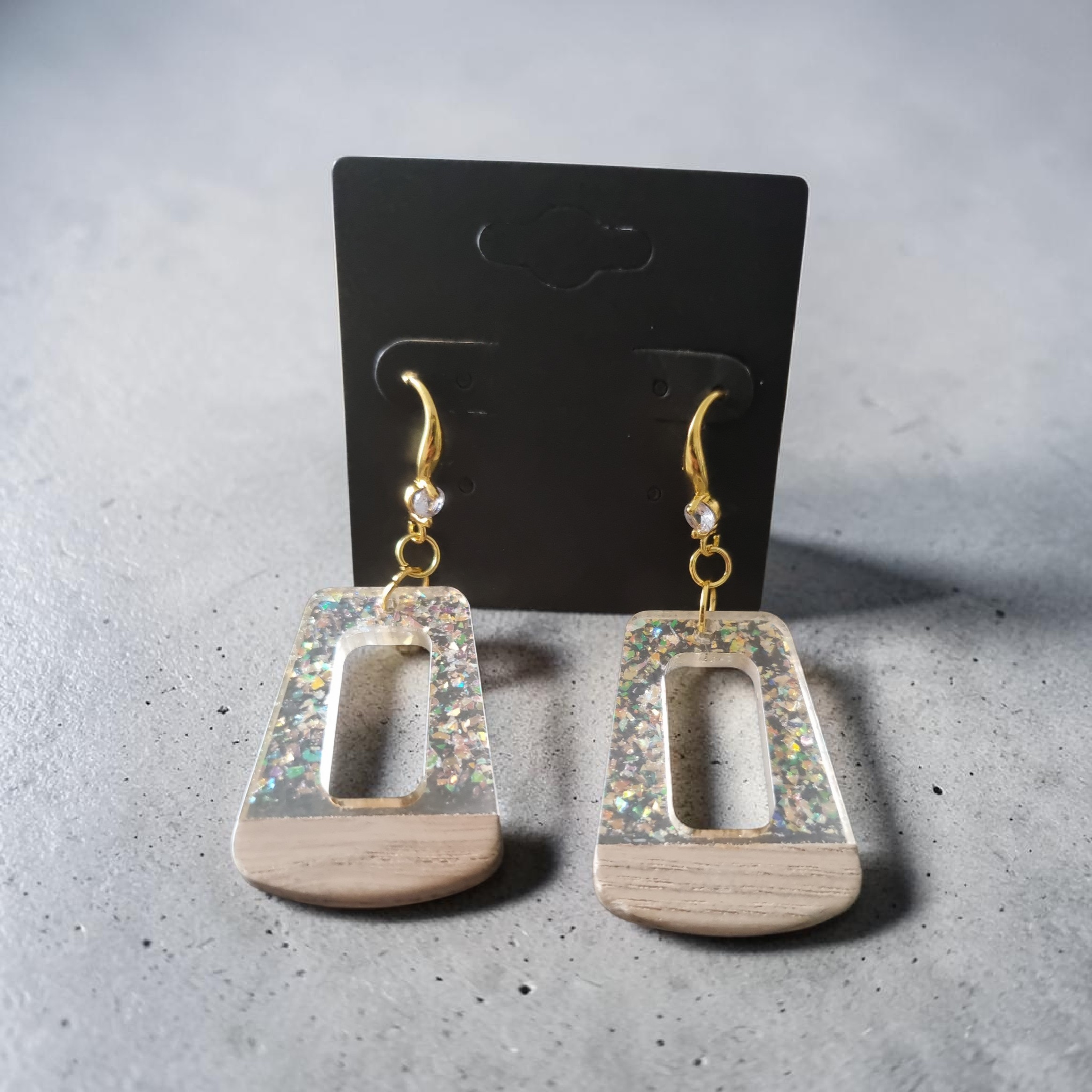 Boucles d’oreilles Résine & Bois – Nature & Éclat