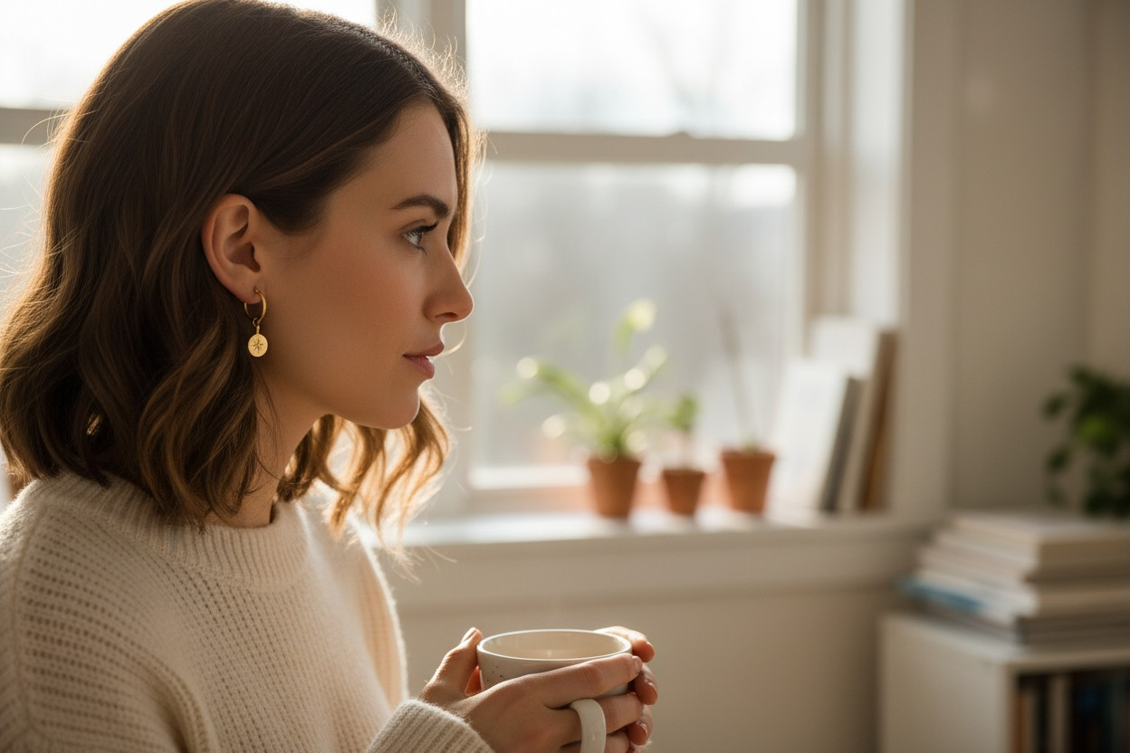Boucles d’oreilles dorées étoile – Élégance lumineuse et intemporelle
