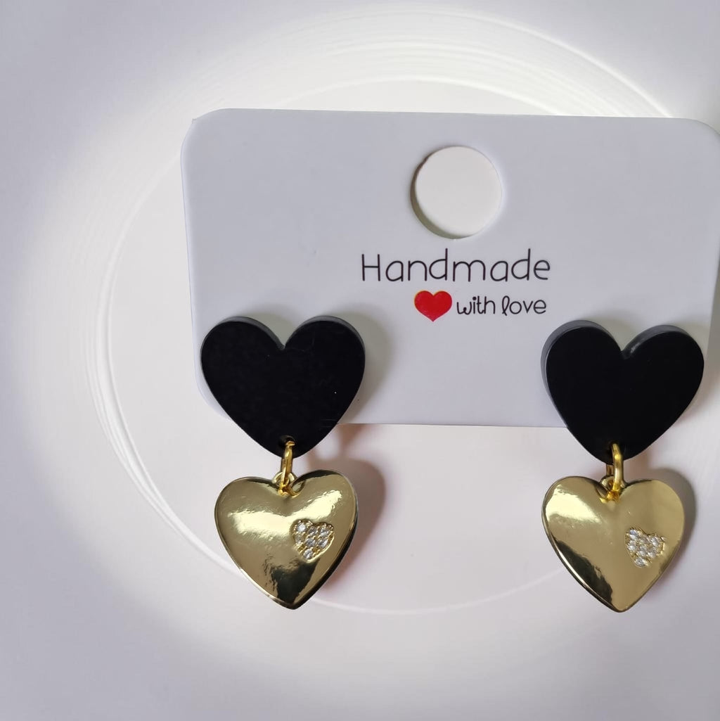 Boucles d'oreilles "Coeurs élégance"