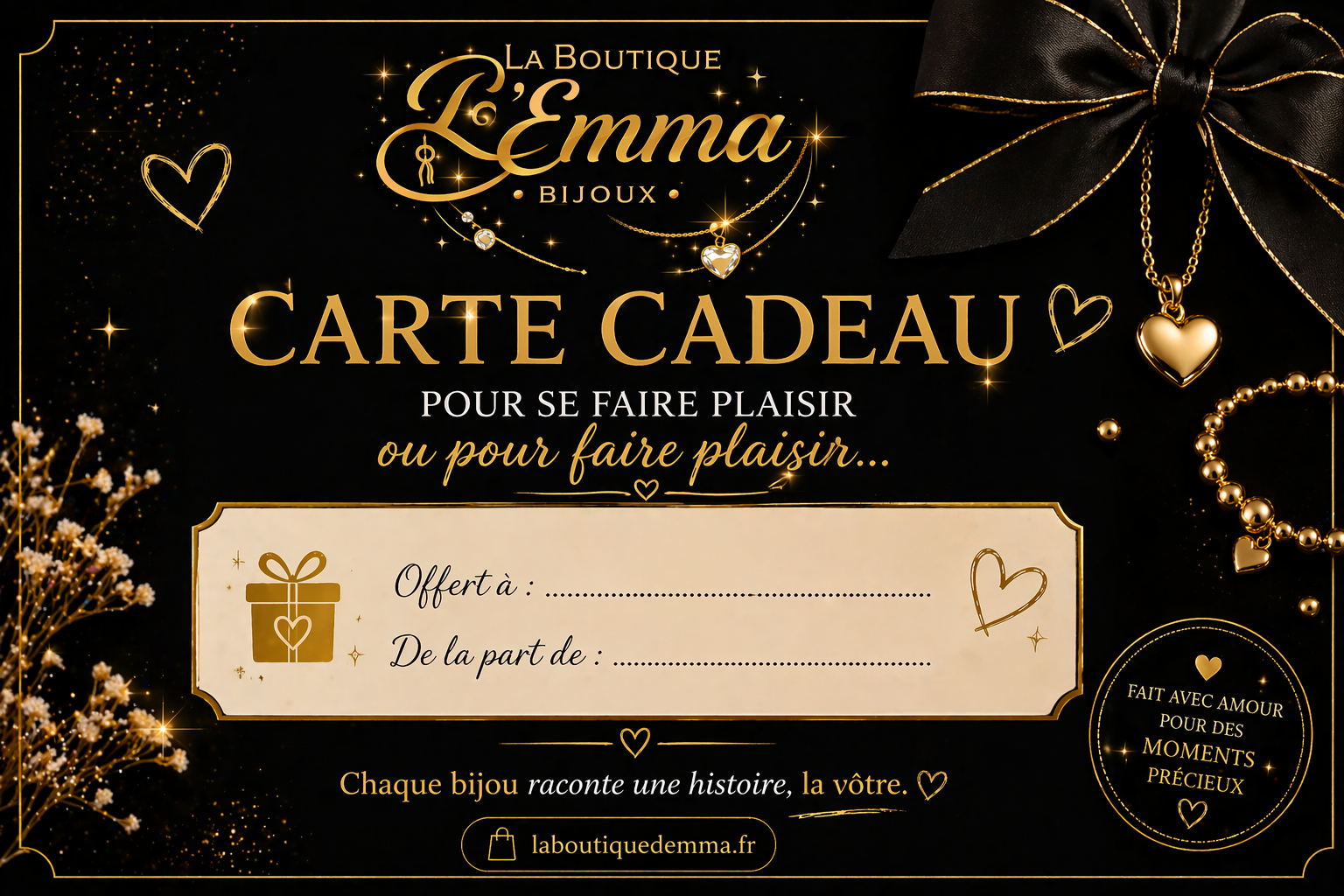 Carte-cadeau la boutique d'Emma