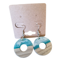 Boucles d’oreilles pendantes – Cercle océan