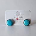 Boucles d’oreilles cabochon howlite teinté
